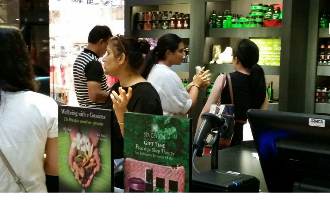 Retail POS Systems at Spa Ceylon, Singapore